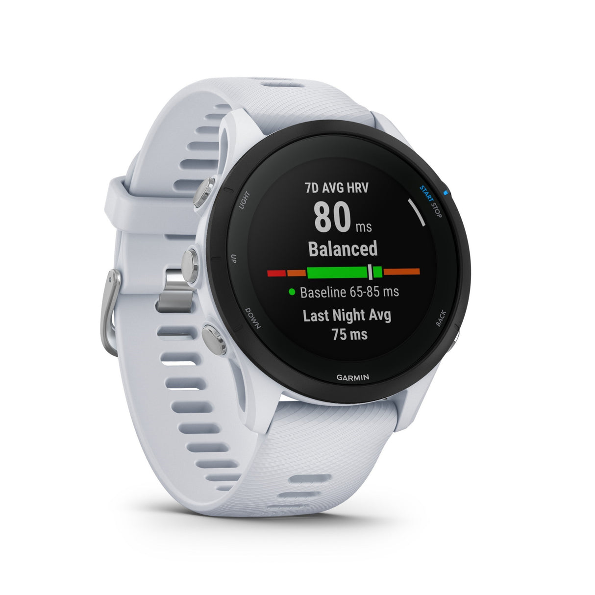 Garmin Forerunner 255 Music Running Watch (Whitestone)