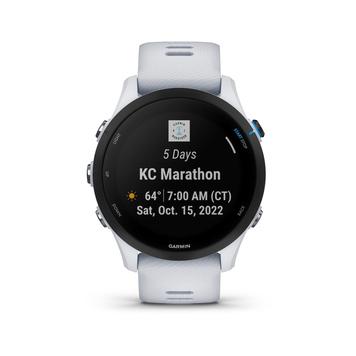 Garmin Forerunner 255 Music Running Watch (Whitestone)