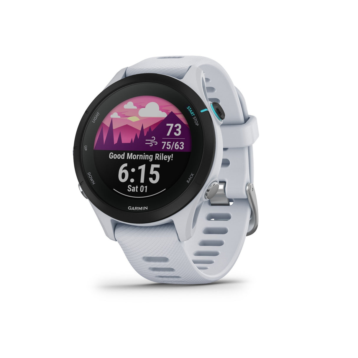 Garmin Forerunner 255S Music Running Watch (Whitestone)