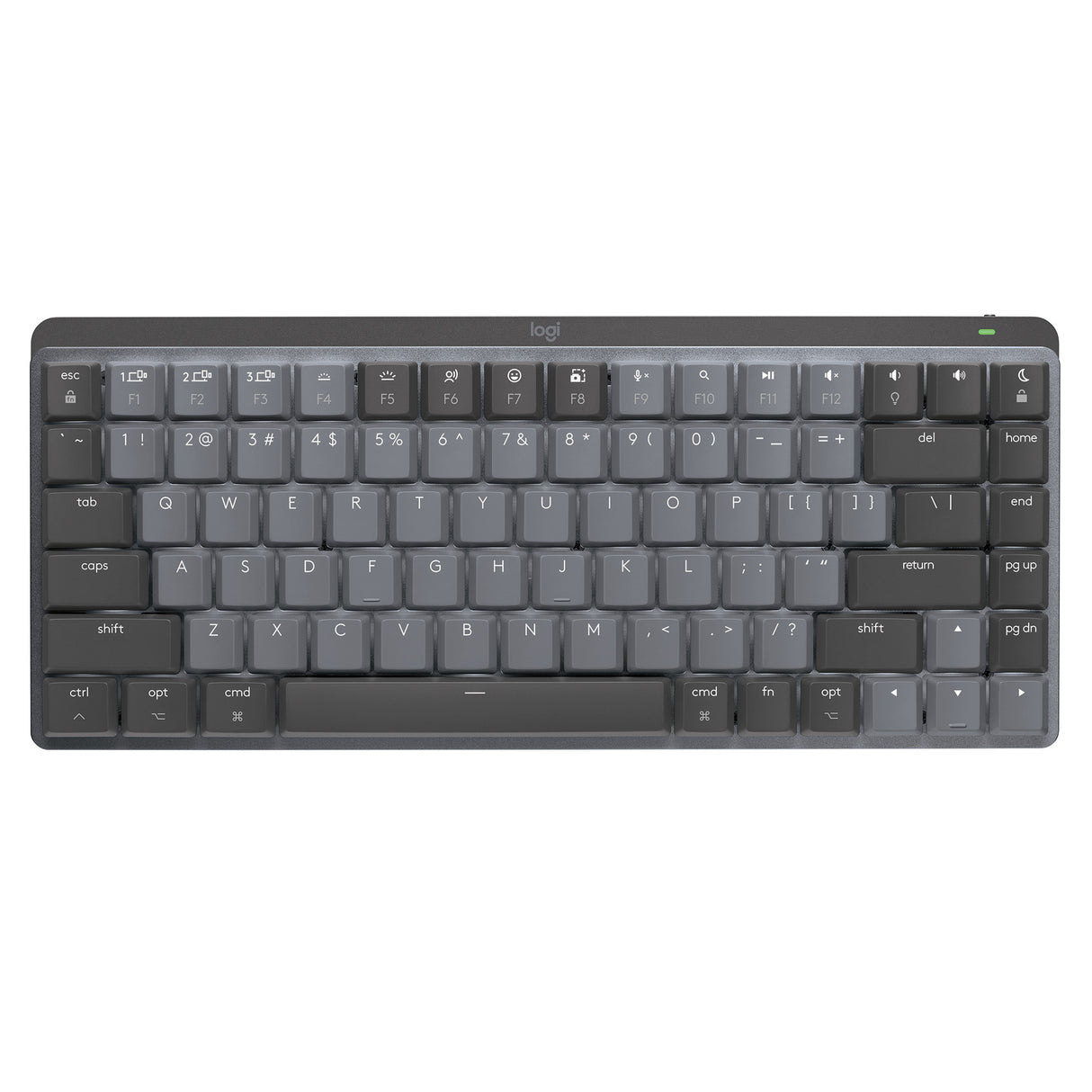 Logitech MX Mechanical Mini for Mac Minimalist Wireless Illuminated Keyboard (Space Gray)