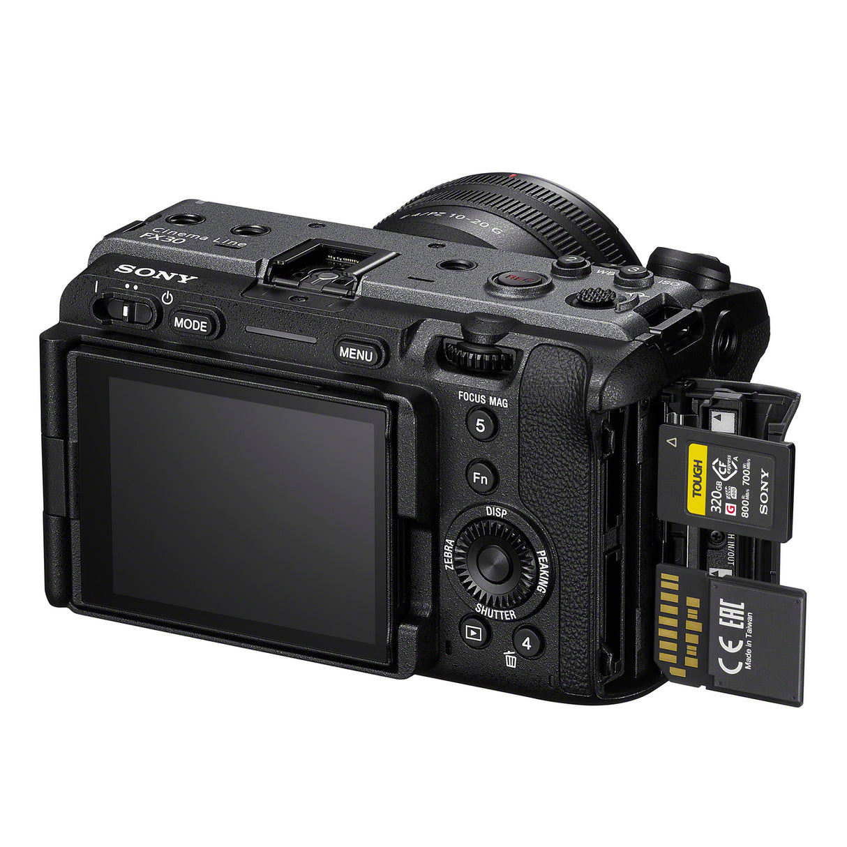 Sony Cinema Line FX30 Super 35 Camera with XLR Handle - Compact Cage-Free Design with 4K up to 120p