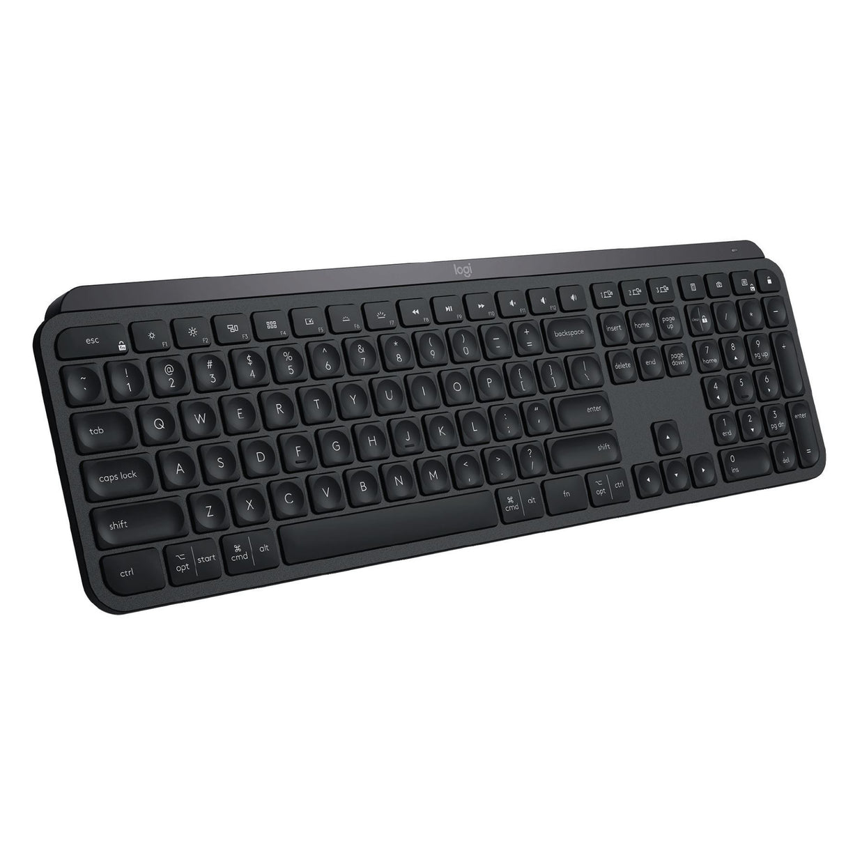 Logitech MX Keys Advanced Wireless Illuminated Keyboard with MX Palm Rest and 4-Port 3.0 USB Hub