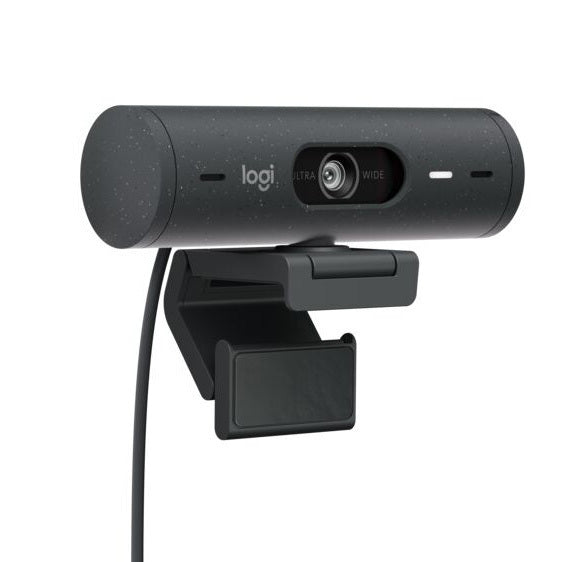 Logitech Brio 500 Full HD 1080p Webcam Bundle with 4-Port 3.0 USB Hub (Graphite)