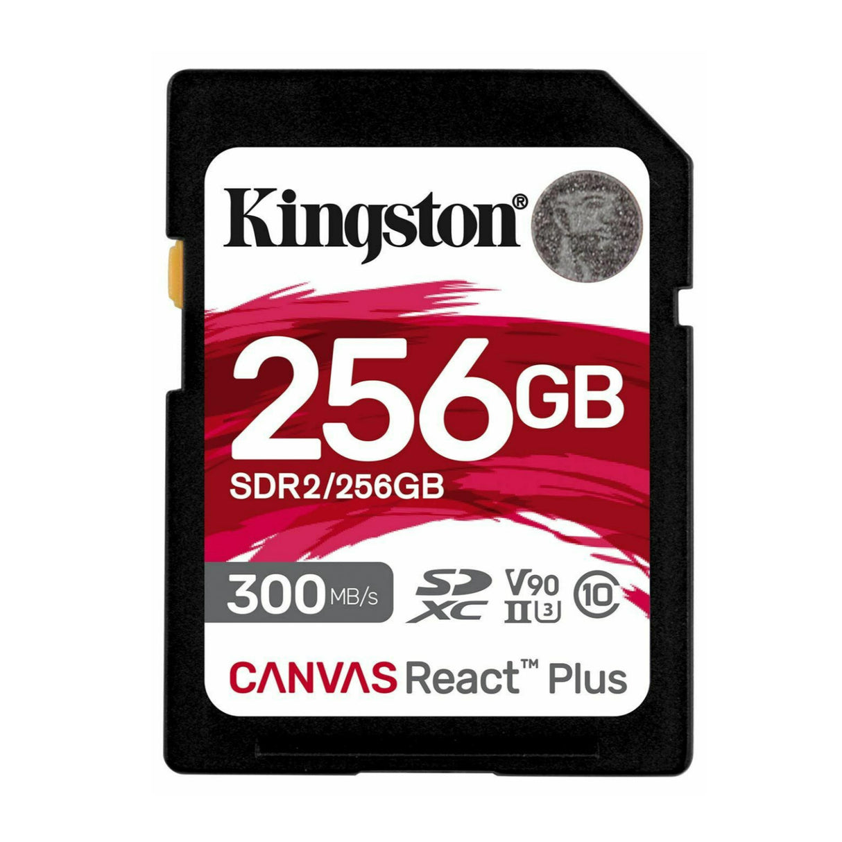 Kingston Canvas React Plus 256GB U3 V90 SDXC UHS-II SD Card (2-Pack) With Pro Memory Case Bundle