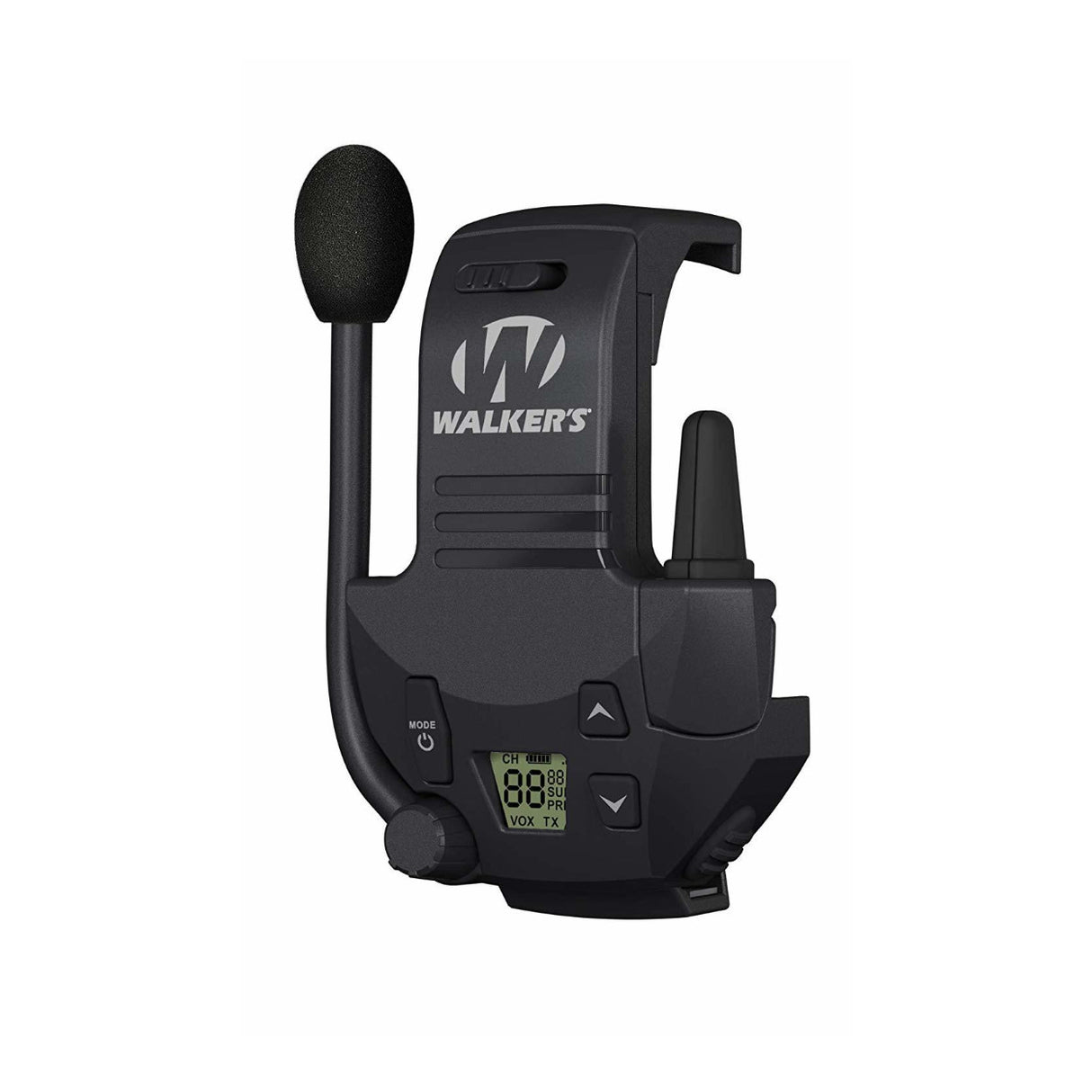 Walkers Tactical Walkie Talkies, works with Razor Muffs (2Pack) with Carabiners