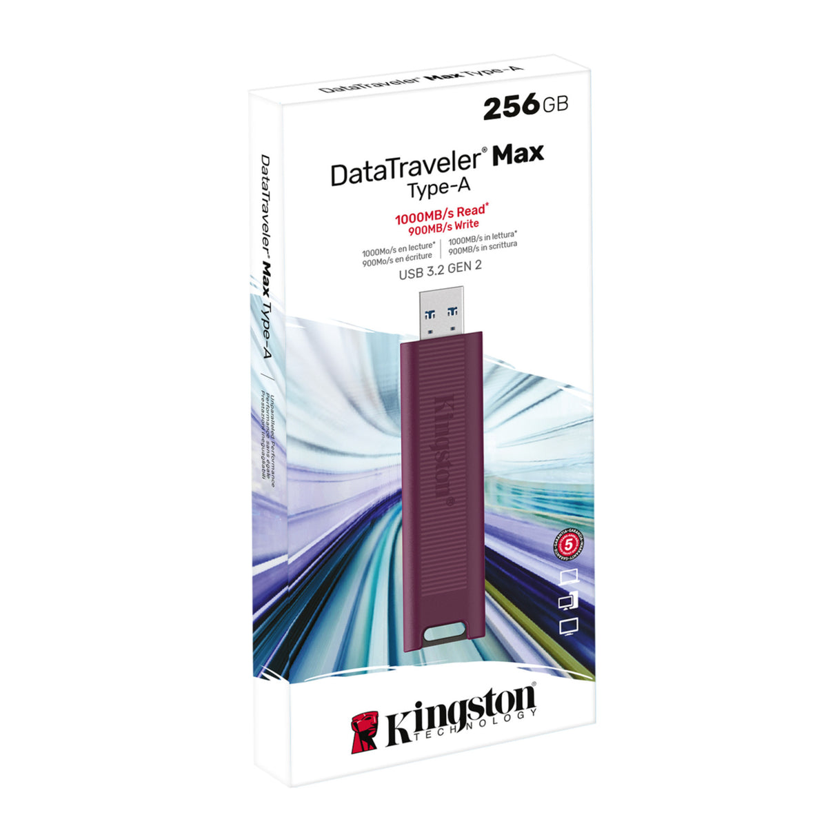 Kingston DataTraveler Max Type-A 256GB High Performance USB Flash Drive