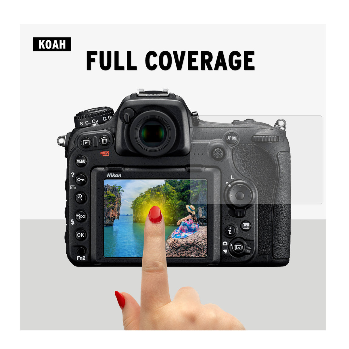 Koah LCD Ultra Armor Screen Protector for Nikon D3400 and D3500 Series Cameras