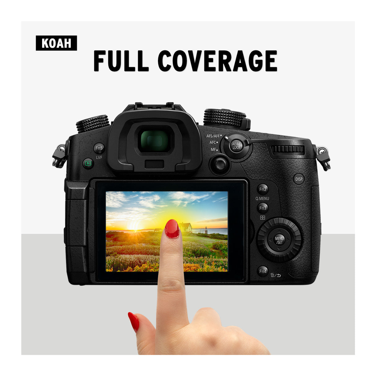 Koah LCD Ultra Armor Screen Protector for Panasonic Lumix DC-GH5 and GH5S Cameras