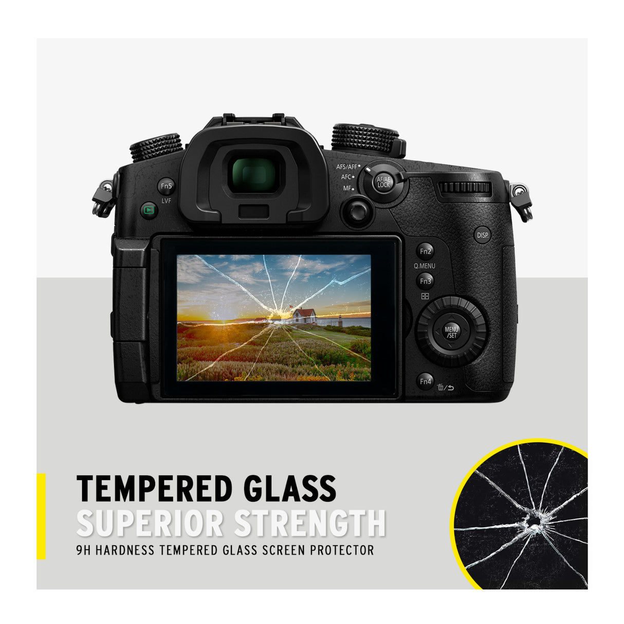 Koah LCD Ultra Armor Screen Protector for Panasonic Lumix DC-GH5 and GH5S Cameras