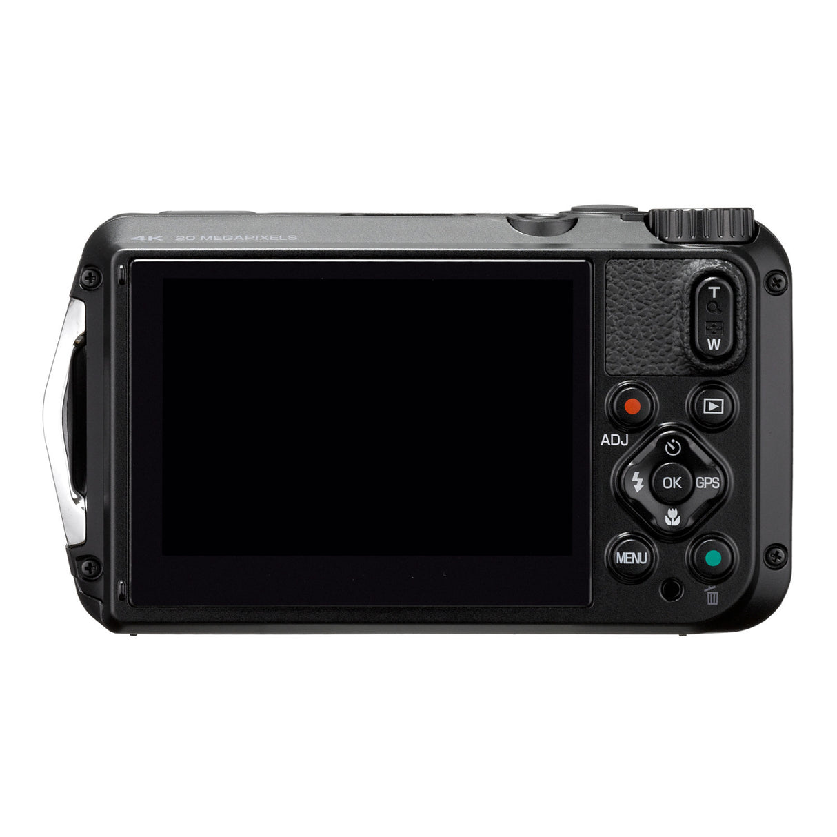 Ricoh WG-6 Digital Camera (Black) with Gadget Bag with Cleaning Kit and 64GB Memory Card