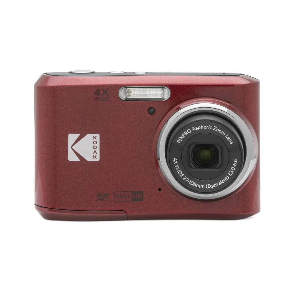 Kodak PIXPRO FZ45 Friendly Zoom Digital Camera (Red) with Deluxe Accessory bundle