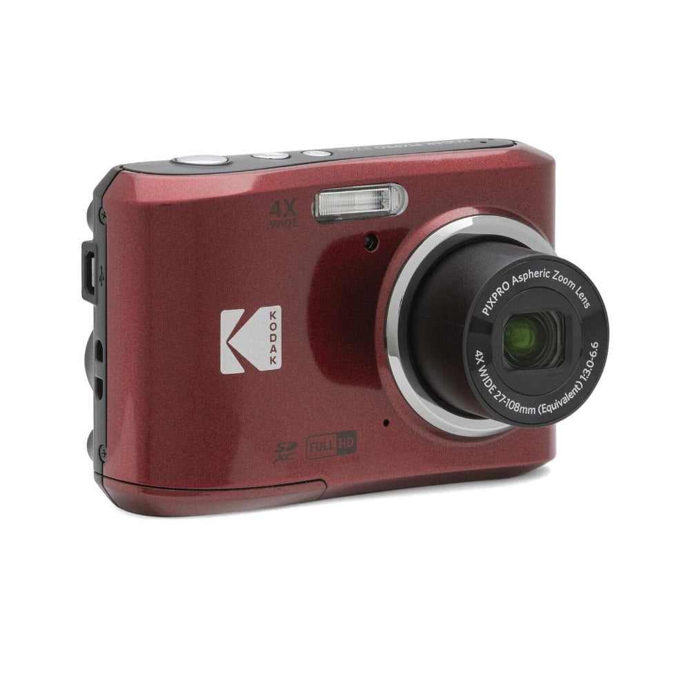 Kodak PIXPRO FZ45 Friendly Zoom Digital Camera (Red) with Deluxe Accessory bundle
