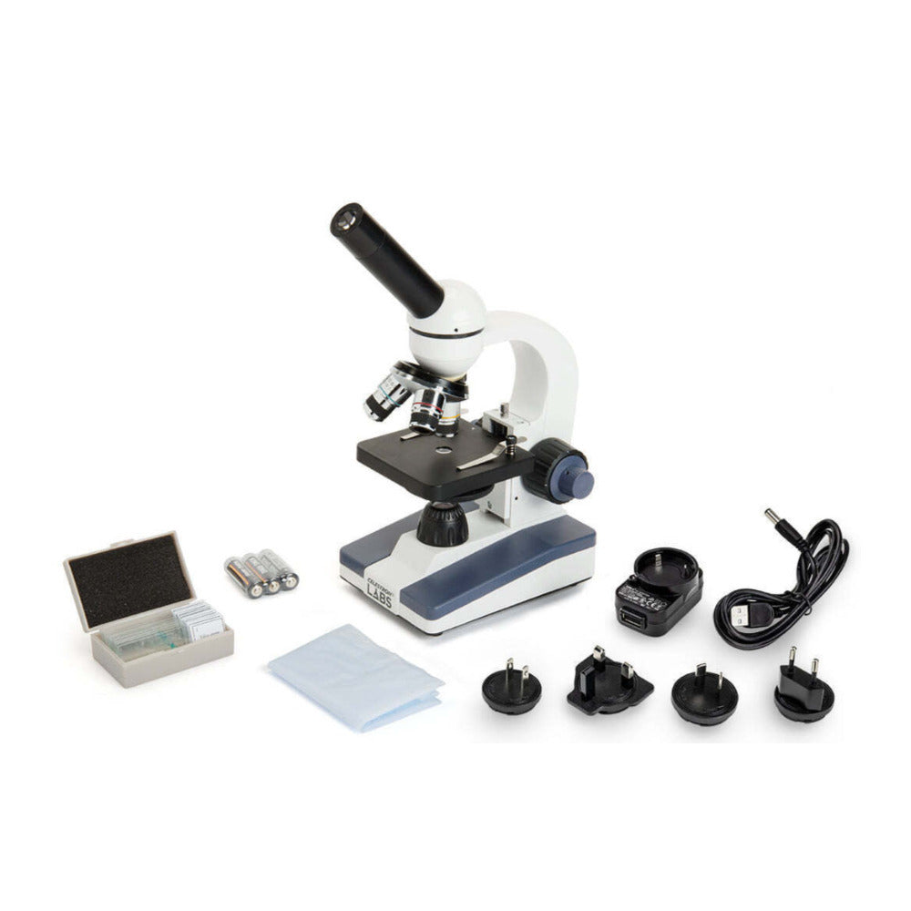Celestron Labs CM400C Compound Microscope with Rotatable Monocular Head