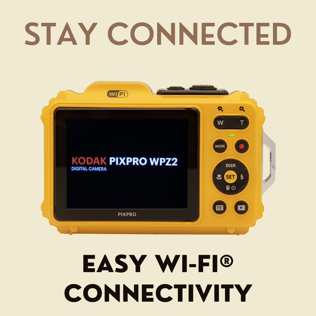Kodak PIXPRO WPZ2 Rugged Waterproof 16MP Digital Camera with 4x Optical Zoom Bundle