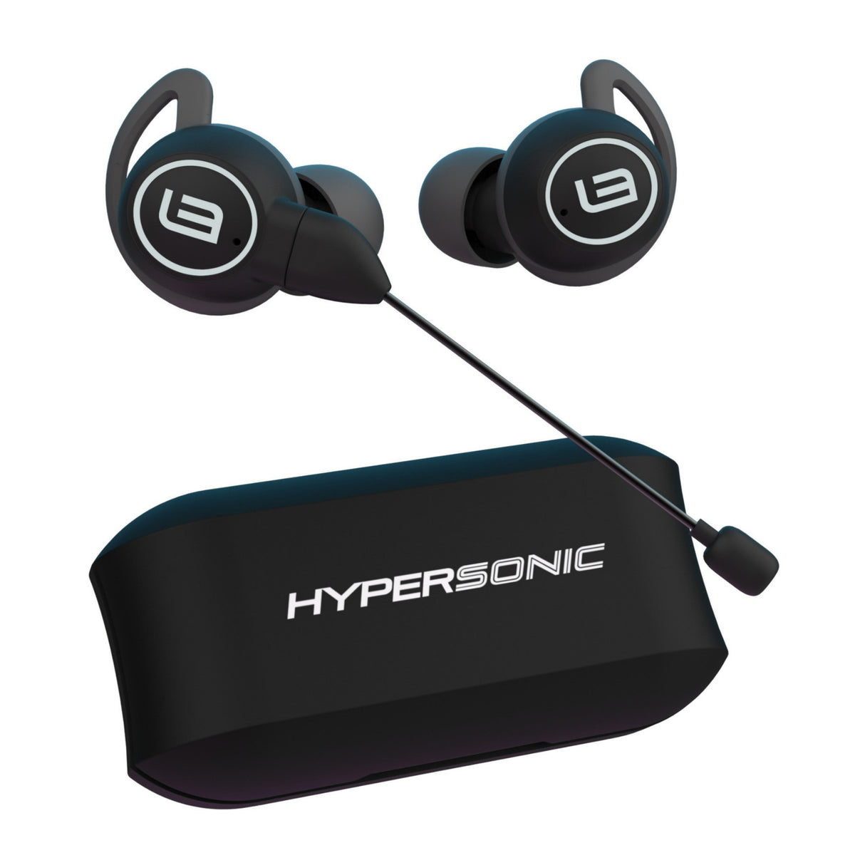LinearFlux Hypersonic Game Bluetooth Gaming Earbuds with Detachable Gaming Boom Mic