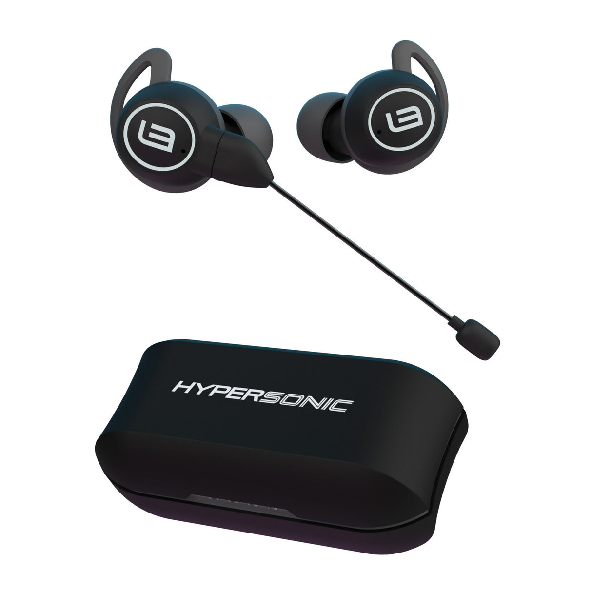 LinearFlux Hypersonic Game Bluetooth Gaming Earbuds with Detachable Gaming Boom Mic