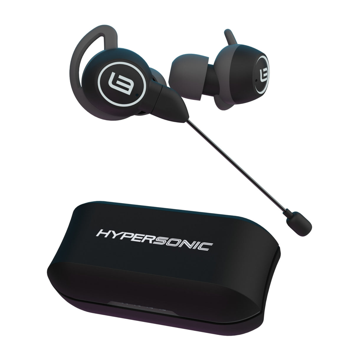 LinearFlux Hypersonic Game Bluetooth Gaming Earbuds with Detachable Gaming Boom Mic