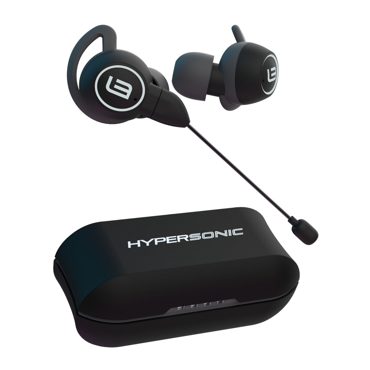 LinearFlux Hypersonic Game Bluetooth Gaming Earbuds with Detachable Gaming Boom Mic