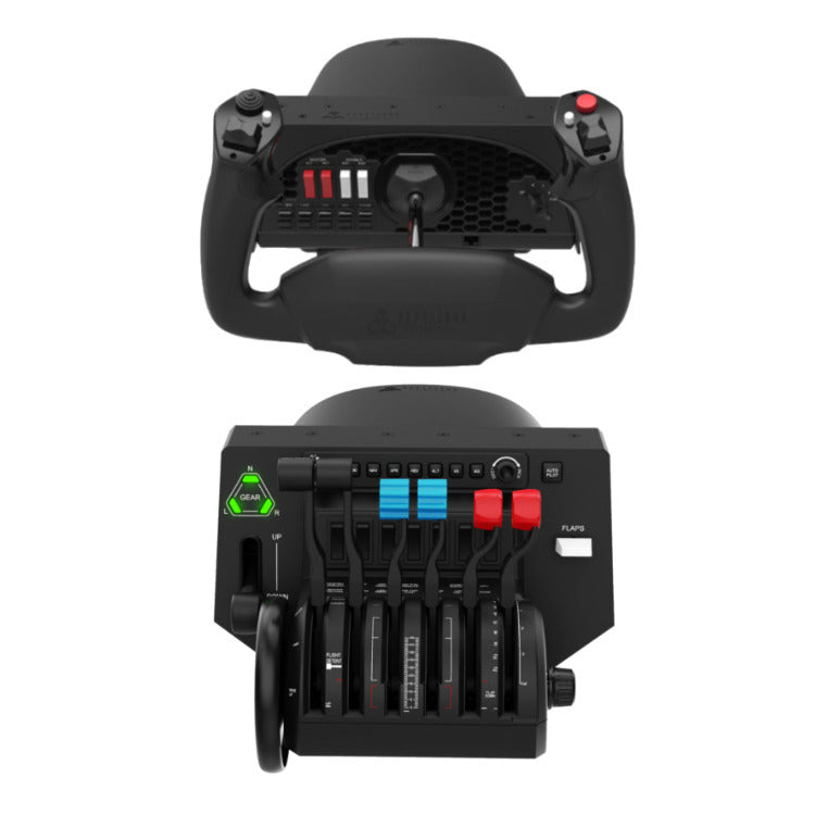 Honeycomb Alpha Flight Controls Yoke with Honeycomb Aeronautical Bravo Throttle Quadrant Bundle