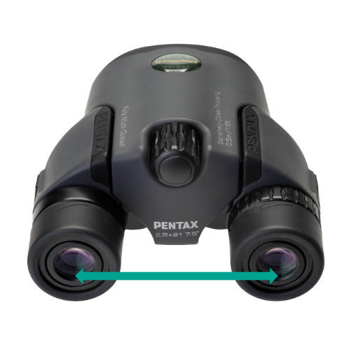 Pentax Papilio II 8.5x21 Porro Prism Binoculars with Harness and Lens Pen