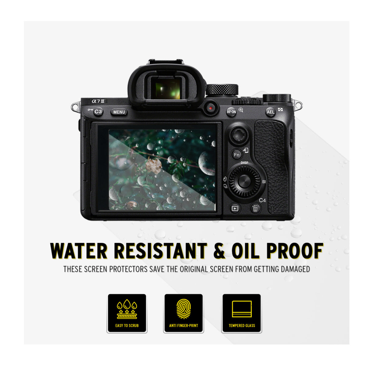 Koah LCD Ultra Armor Screen Protector for Sony a1, a7 II, a7 III, a7R IV and More