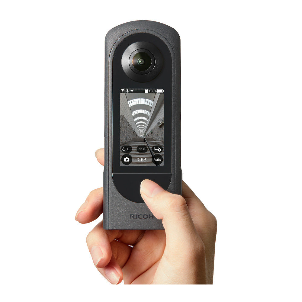Ricoh THETA X 360-Degree Camera with 5 TB Portable Hard Drive, Gadget Bag with Accessory Kit
