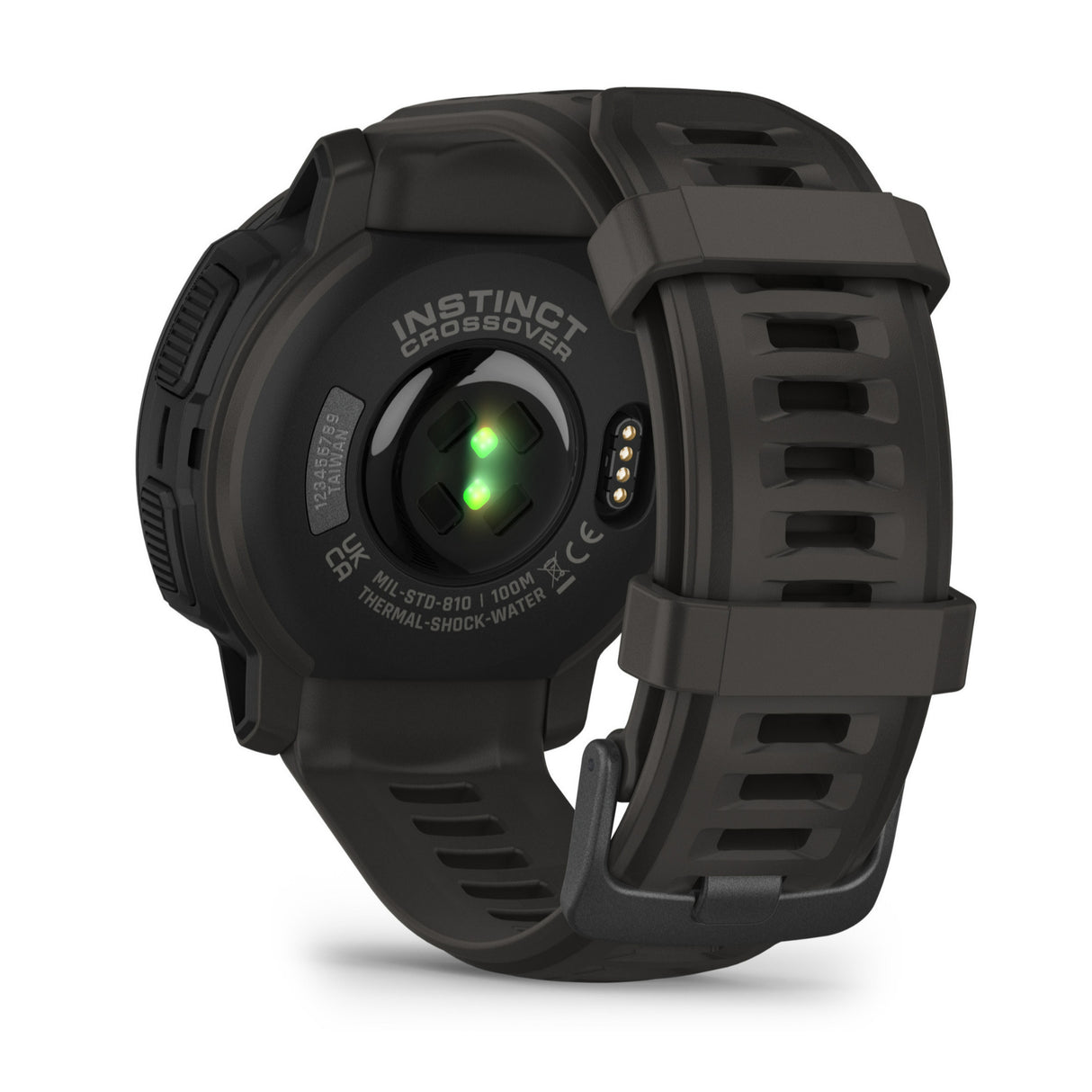 Garmin Instinct® Crossover Solar Standard Edition Hybrid Smartwatch (Graphite)