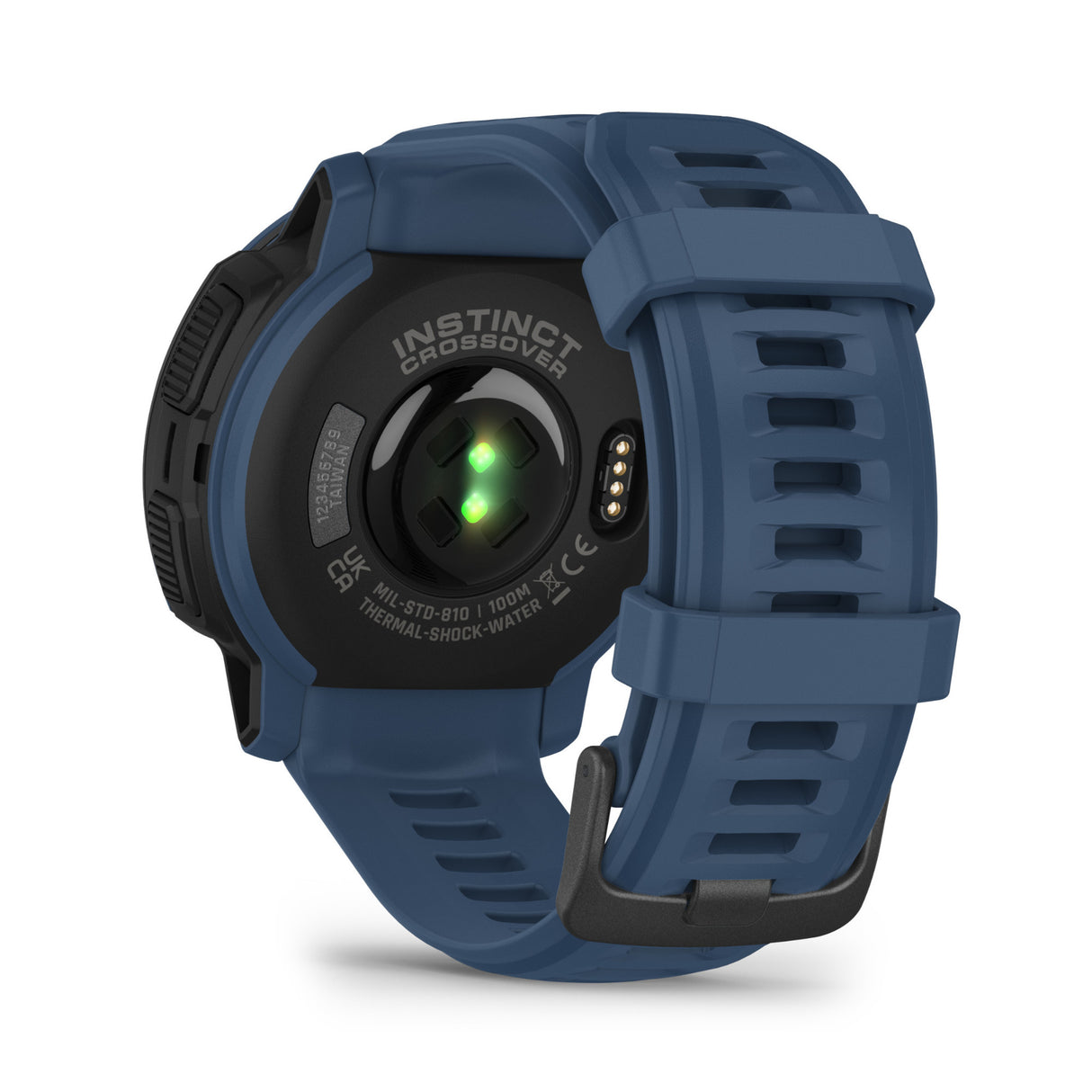 Garmin Instinct Crossover Solar Standard Edition Hybrid Smartwatch (Tidal Blue)