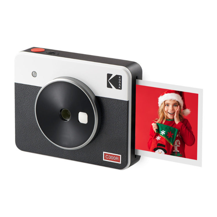 Kodak Mini Shot 3 Retro 3x3 Wireless Instant 2-In-1 Camera and Portable Photo Printer (White)