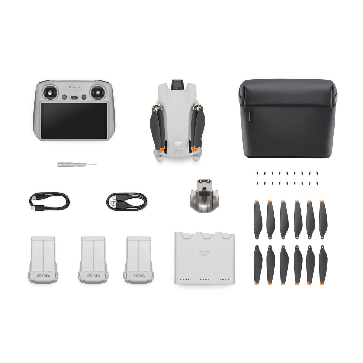 DJI Mini 3 Camera Drone with DJI RC Remote Controller (Fly More Combo)