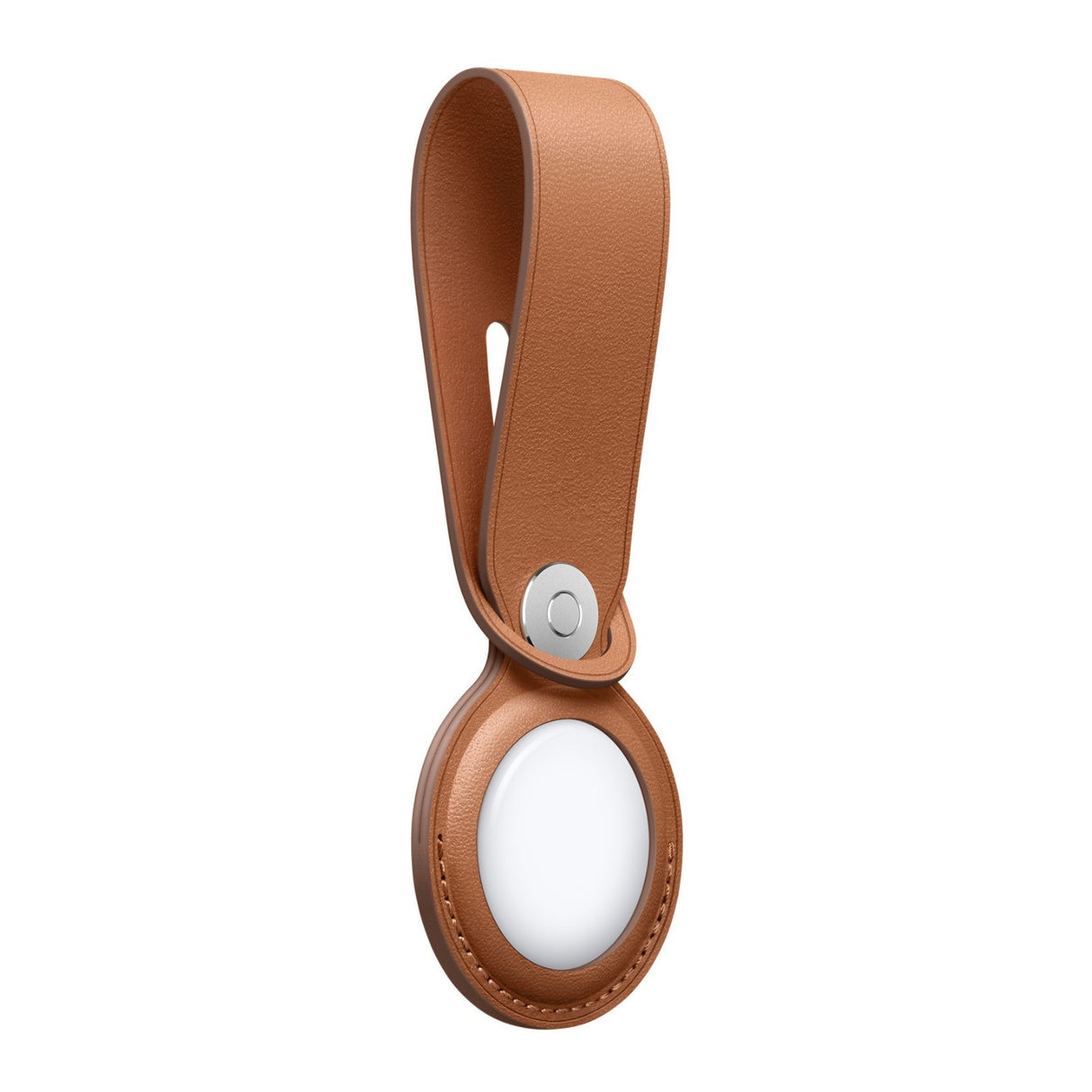 Apple Leather Loop for AirTag (Saddle Brown)
