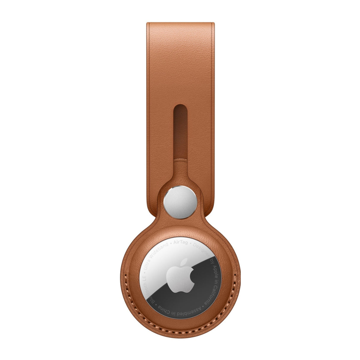 Apple Leather Loop for AirTag (Saddle Brown)
