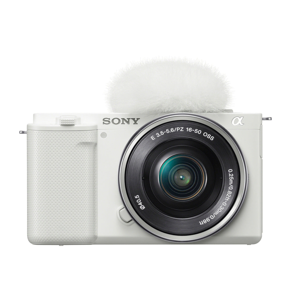 Sony Alpha ZV-E10 APS-C Mirrorless Vlog Camera (White) with 16-50mm Lens With Content Creator Kit