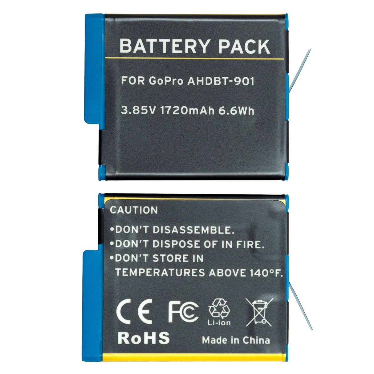 Koah Dual Battery LCD Charger and 2-Pack Battery Kit for GoPro HERO10/9 Black