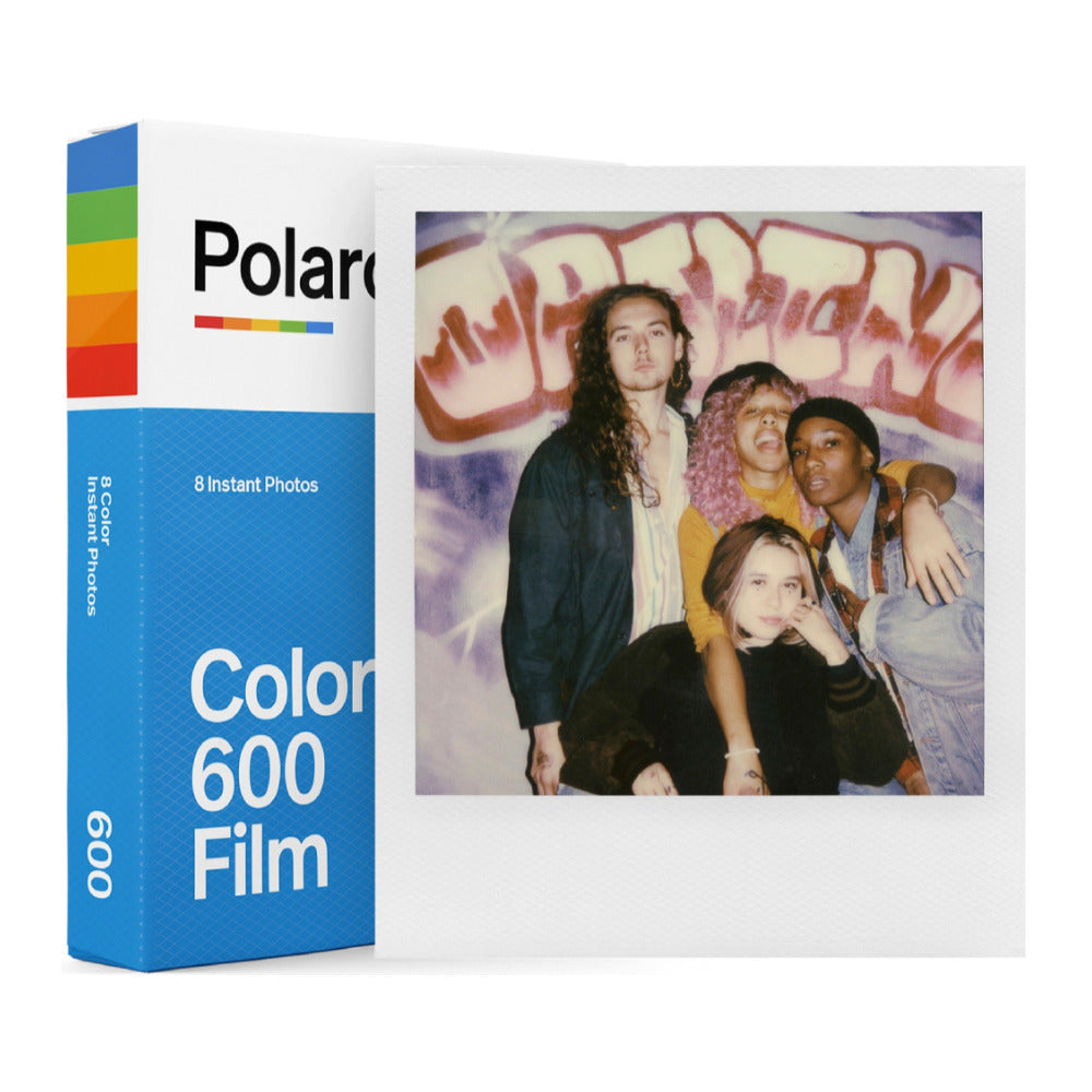 Polaroid 600 Model 640 Instant Film Camera (Black) with 8 Instant Photographs