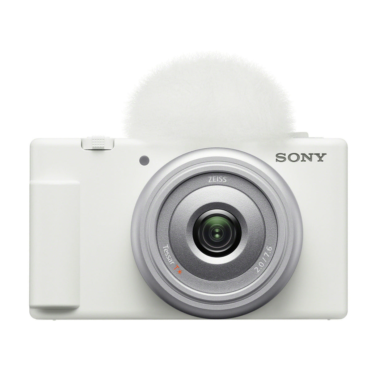 Sony ZV-1F Vlog Camera (White) With Vlogger Kit, Shotgun Microphone, Camera Case and Accessory