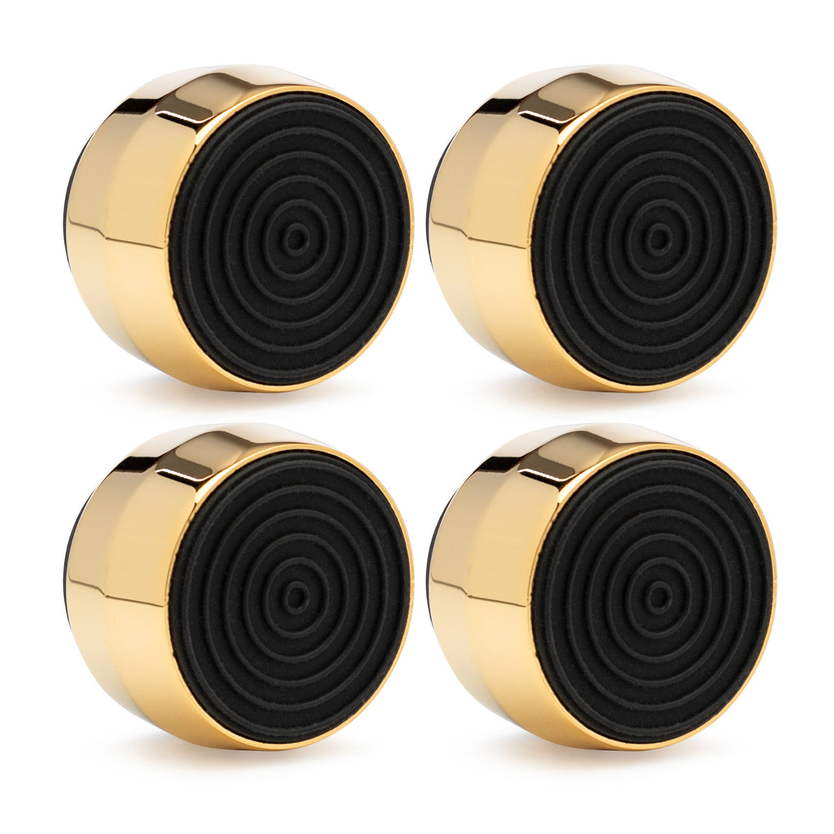 Knox Gear Subwoofer Isolation Feet (4-pack, Black/Gold)
