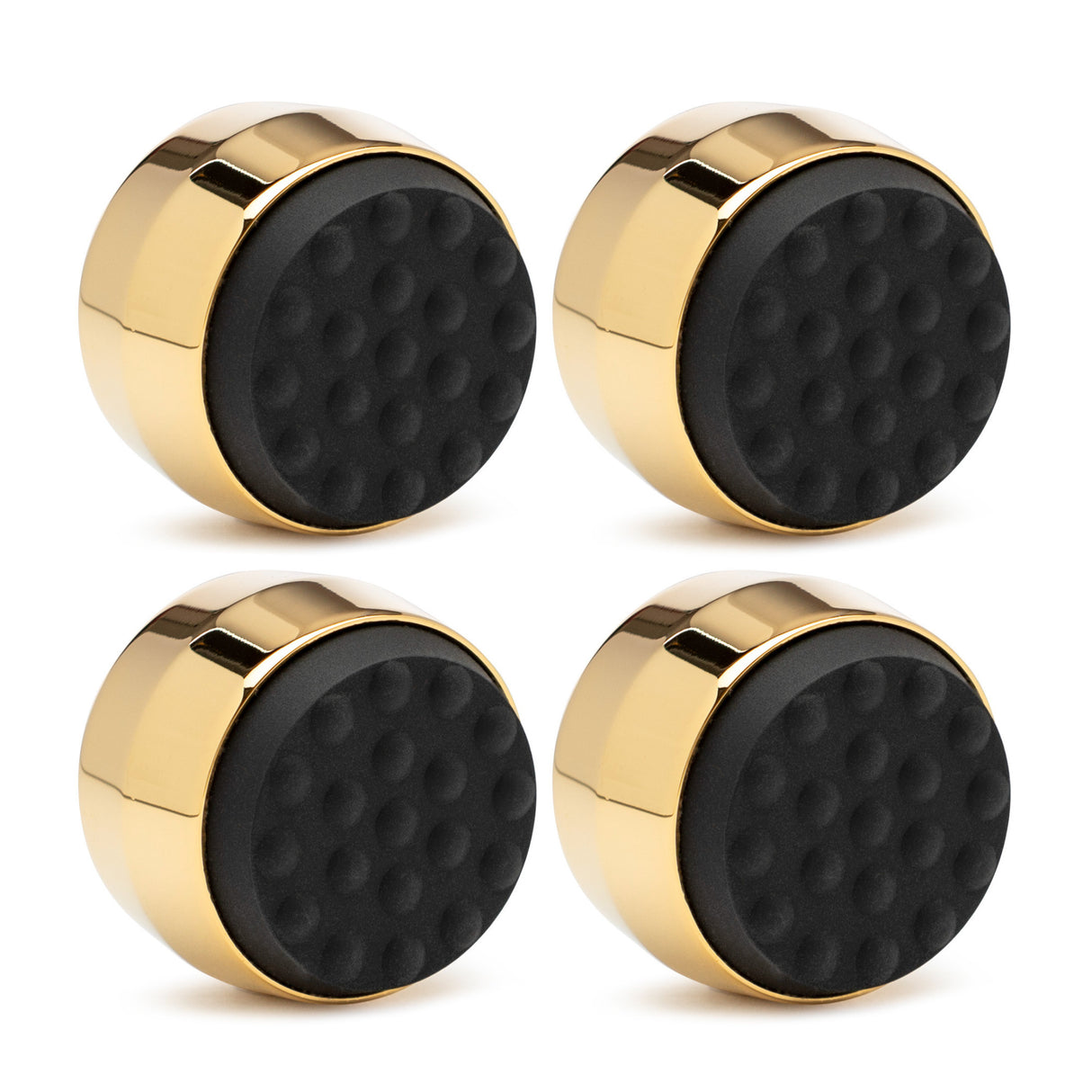 Knox Gear Subwoofer Isolation Feet (4-pack, Black/Gold)