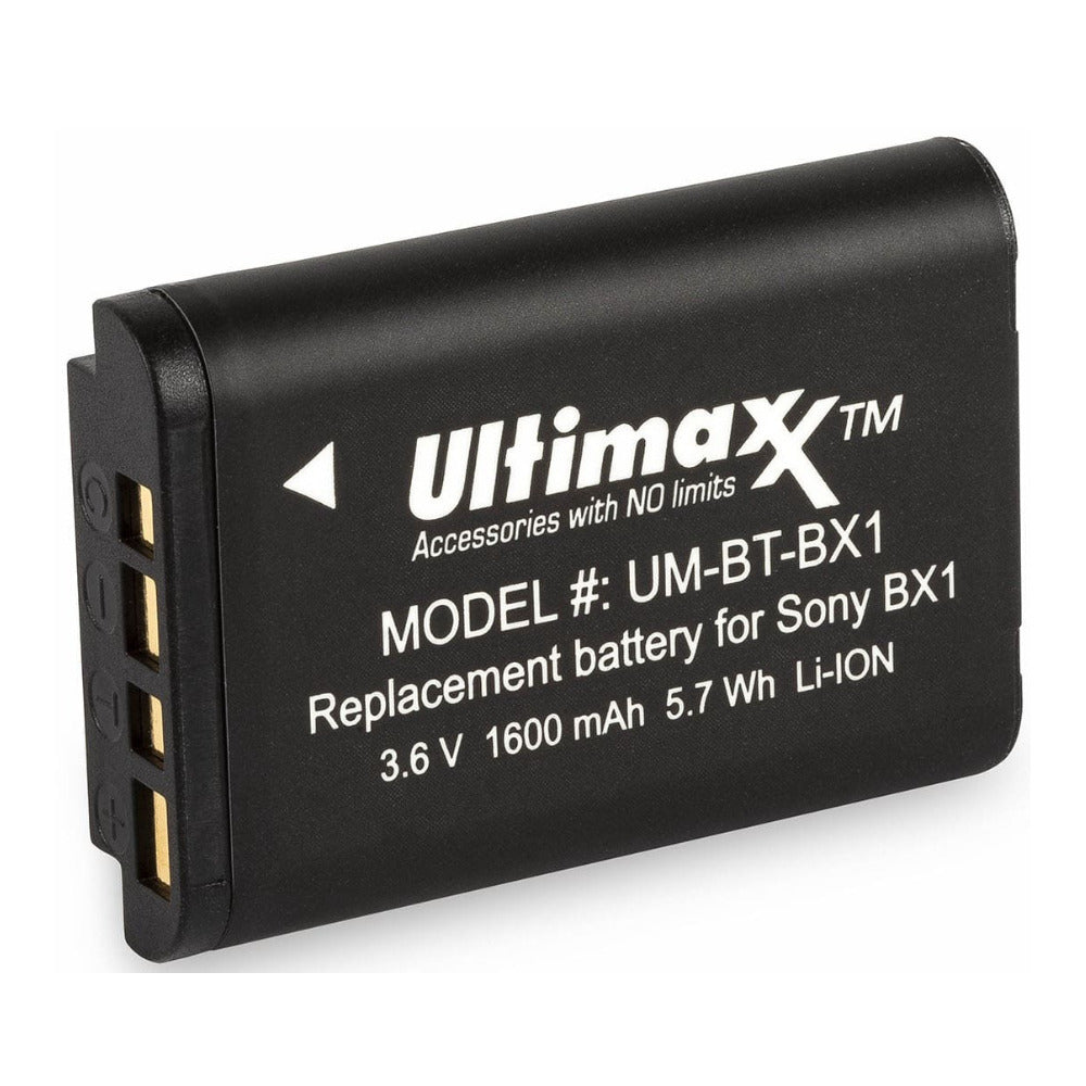 Ultimaxx BX1 Rechargeable Extended Life Battery for Sony