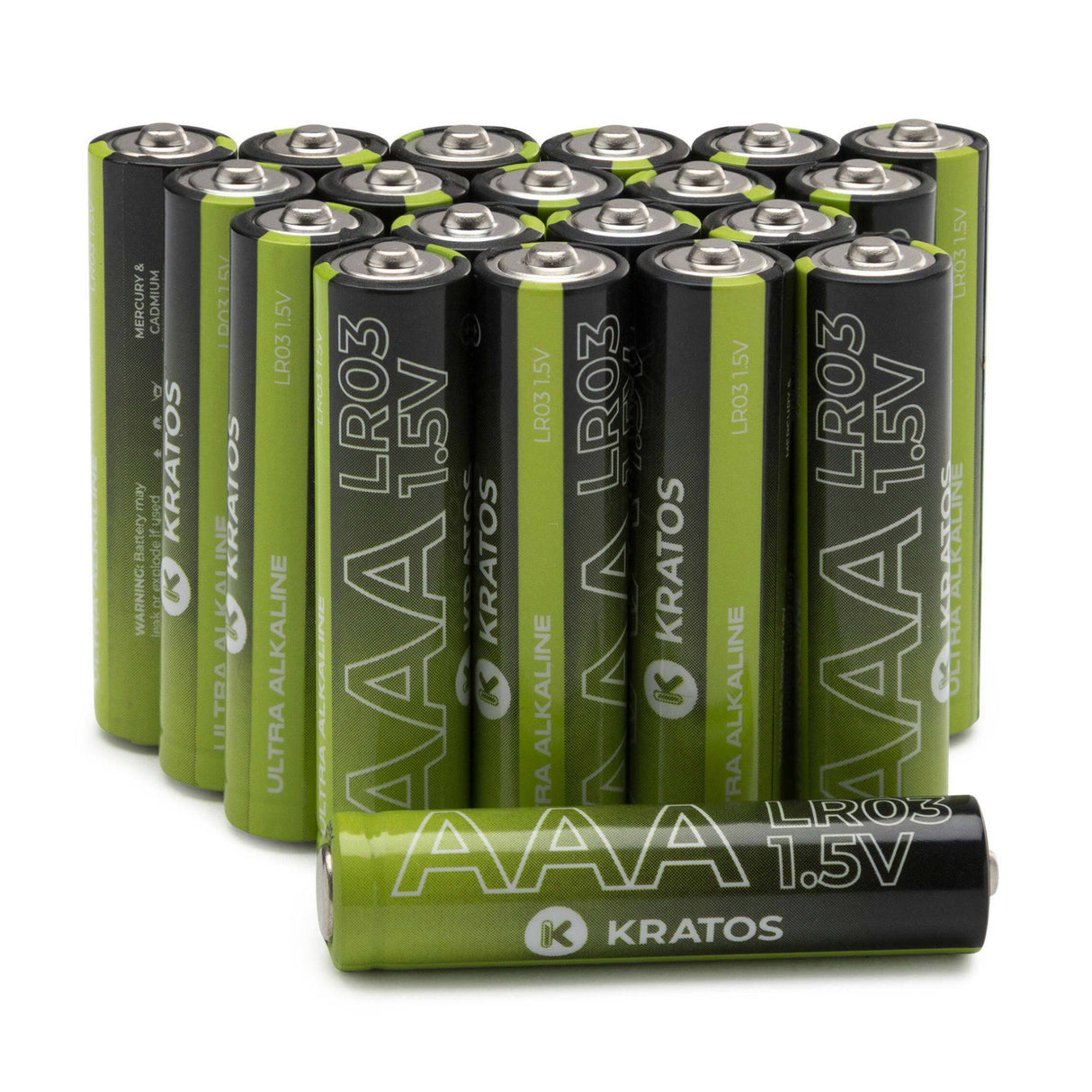 Kratos Power High-Performance Ultra Alkaline AAA Batteries (20-Pack)