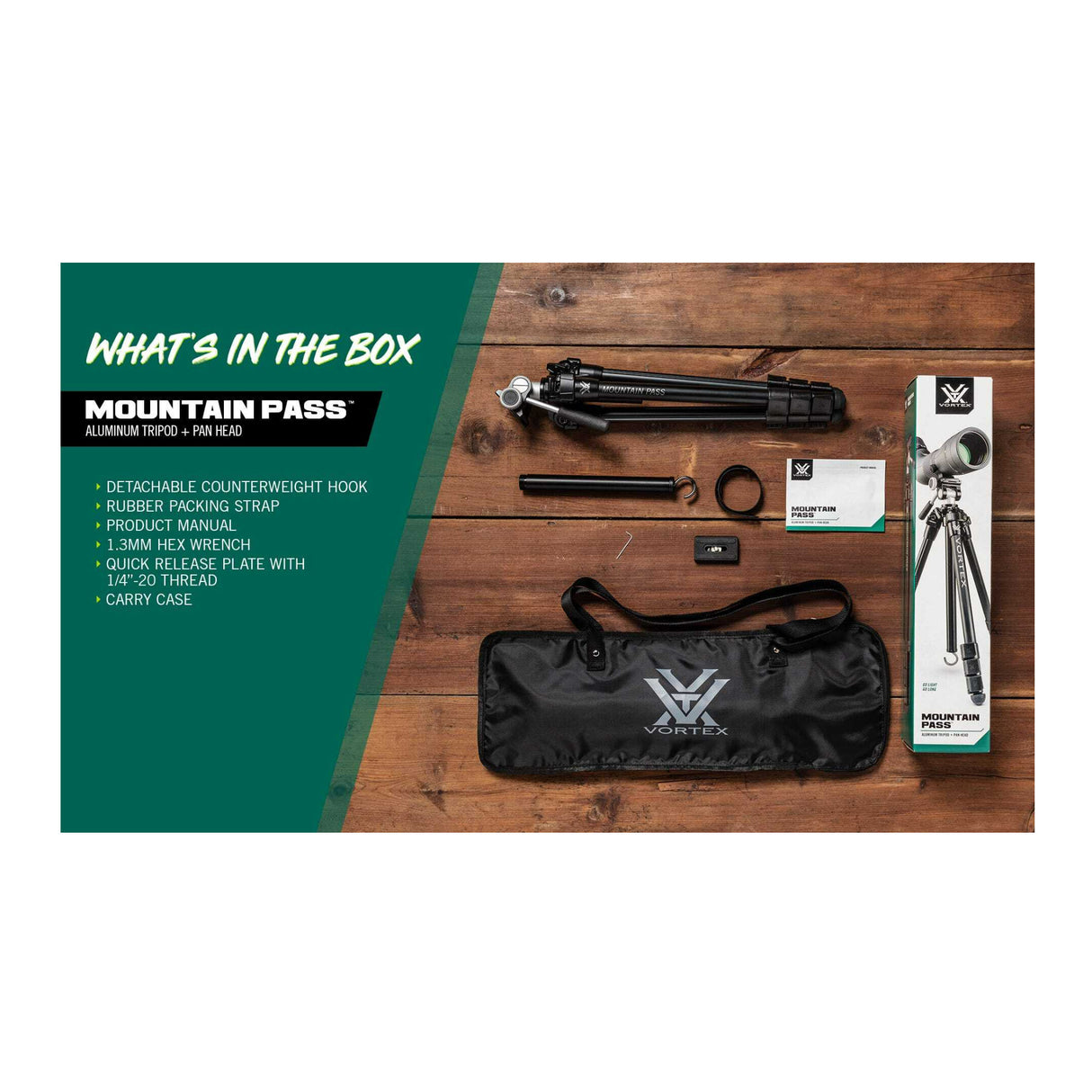 Vortex Mountain Pass Tripod Kit