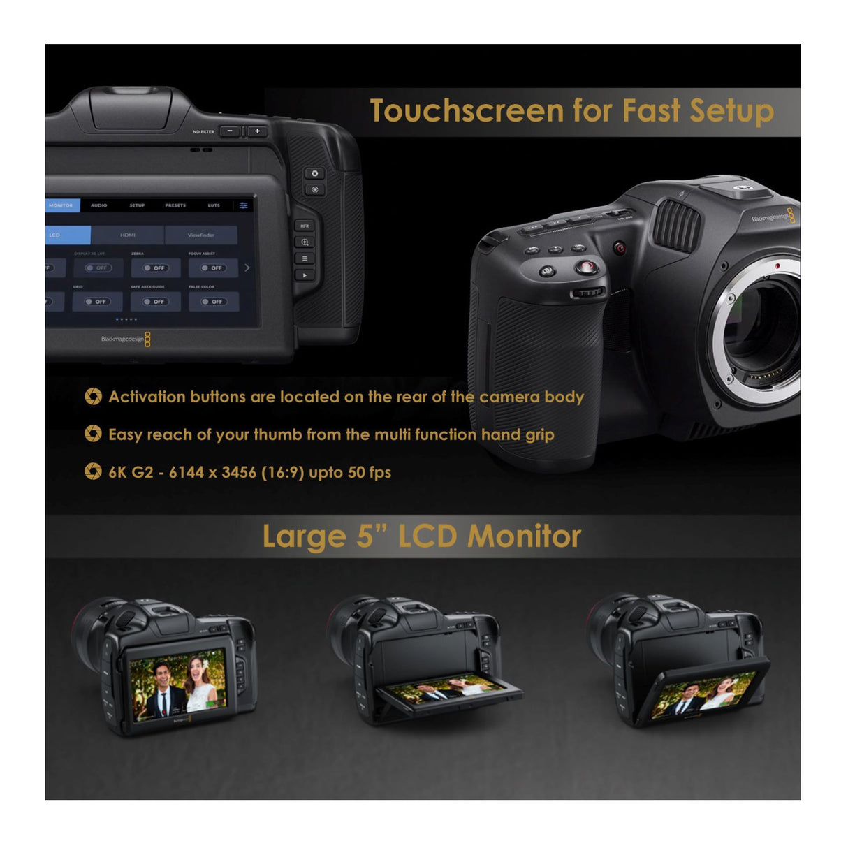 Blackmagic Pocket Cinema Camera 6K G2 (Canon EF) with Sigma 18-35mm Accessory Bundle