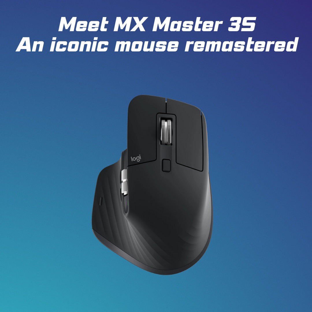 Logitech MX Master 3S Wireless Mouse for Mac (Space Gray) Bundle with 4-Port USB 3.0 Hub