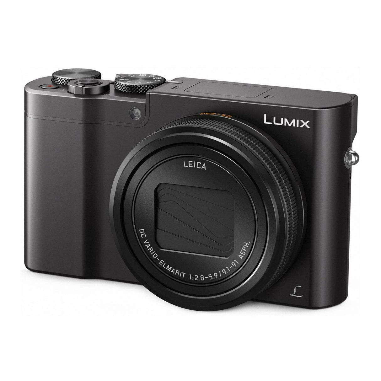 Panasonic LUMIX ZS100K Digital Camera, 20.1MP, 4K, 25-250mm LEICA Lens (Black) (Certified Refurbished)