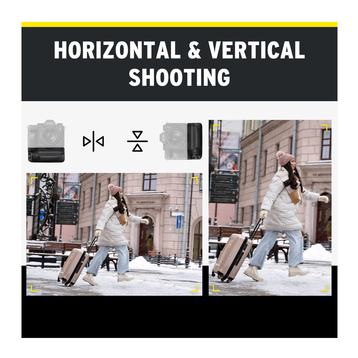 Koah Pro Vertical Battery Grip for Sony Alpha a9 Mark II and a7R Mark IV