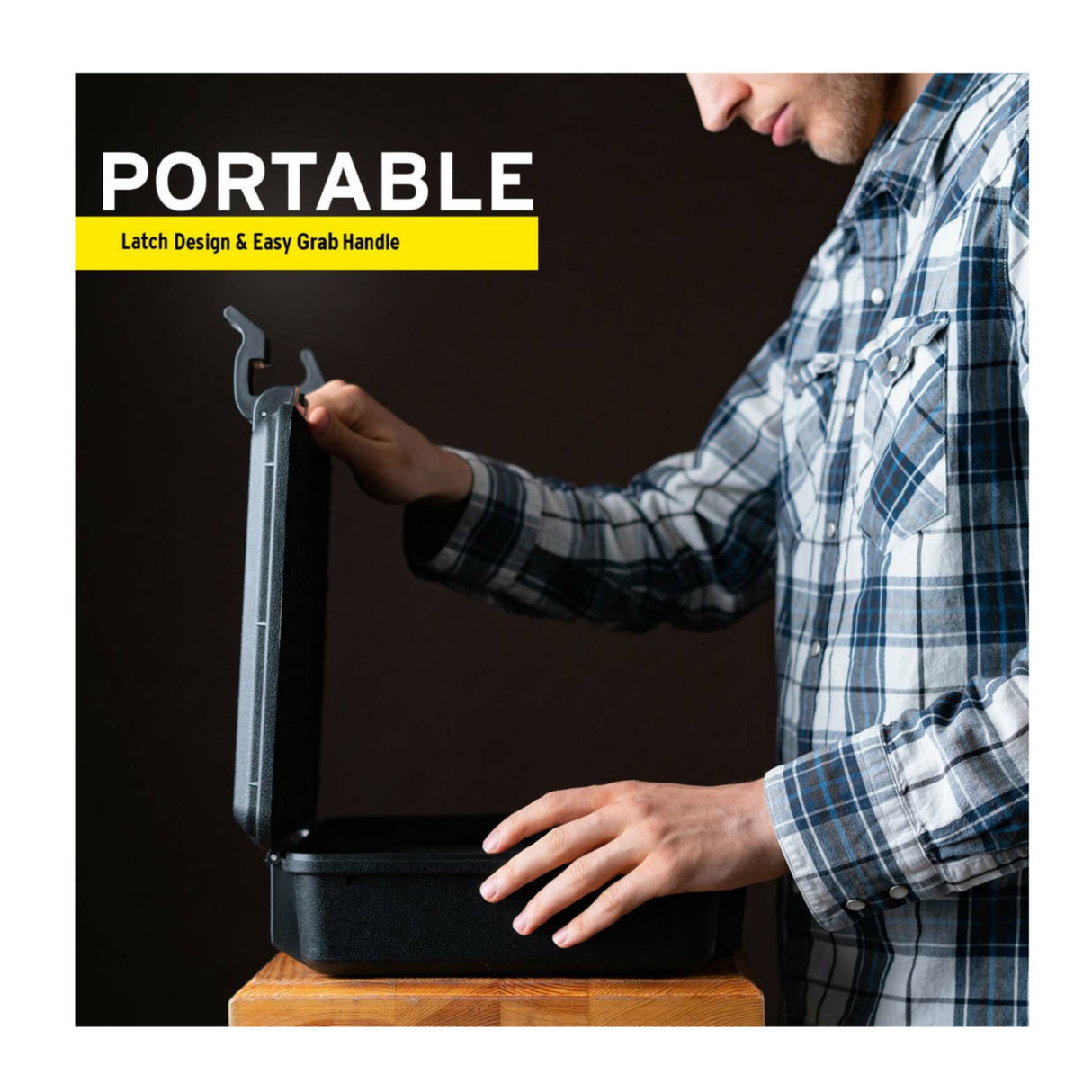 Koah Weatherproof Hard Case with Customizable Foam (18 x 14 x 7 Inch, 2-Pack)