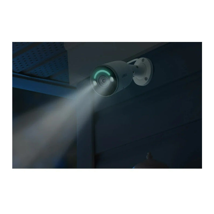 Lorex 4K Smart Security Lighting Deterrence Bullet AI PoE IP Wired Camera with Color Night Vision