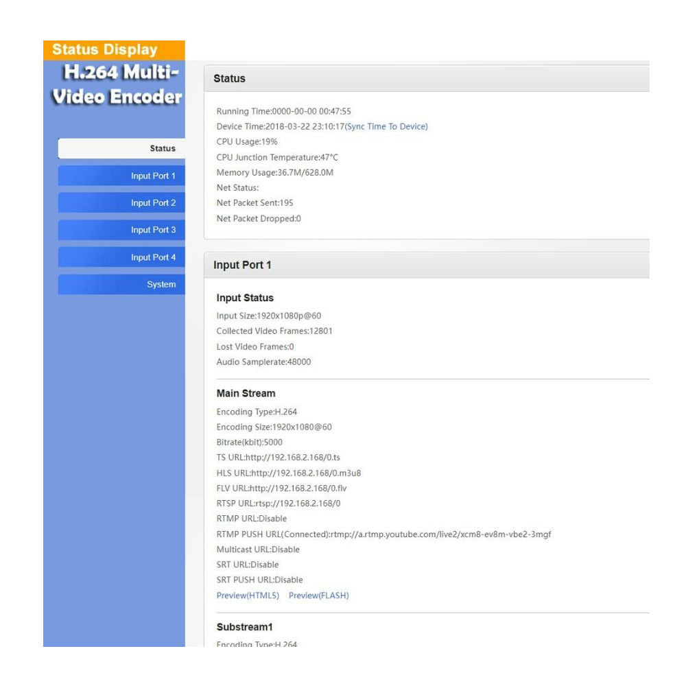 URayCoder 4K H.264 SD HD 3G SDI Video Streaming Encoder with IPTV Live Broadcast HD-SDI Transmitter