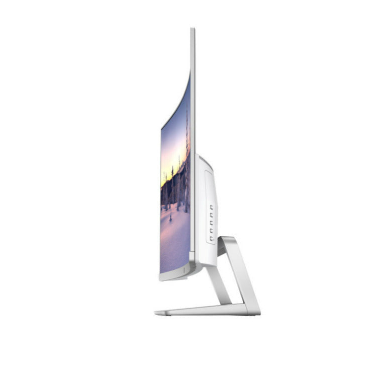 HP 27-Inch 1,800R Curved Full HD Monitor 10,000,000:1 DC, HDMI and DP 1.2 Ports (Silver)