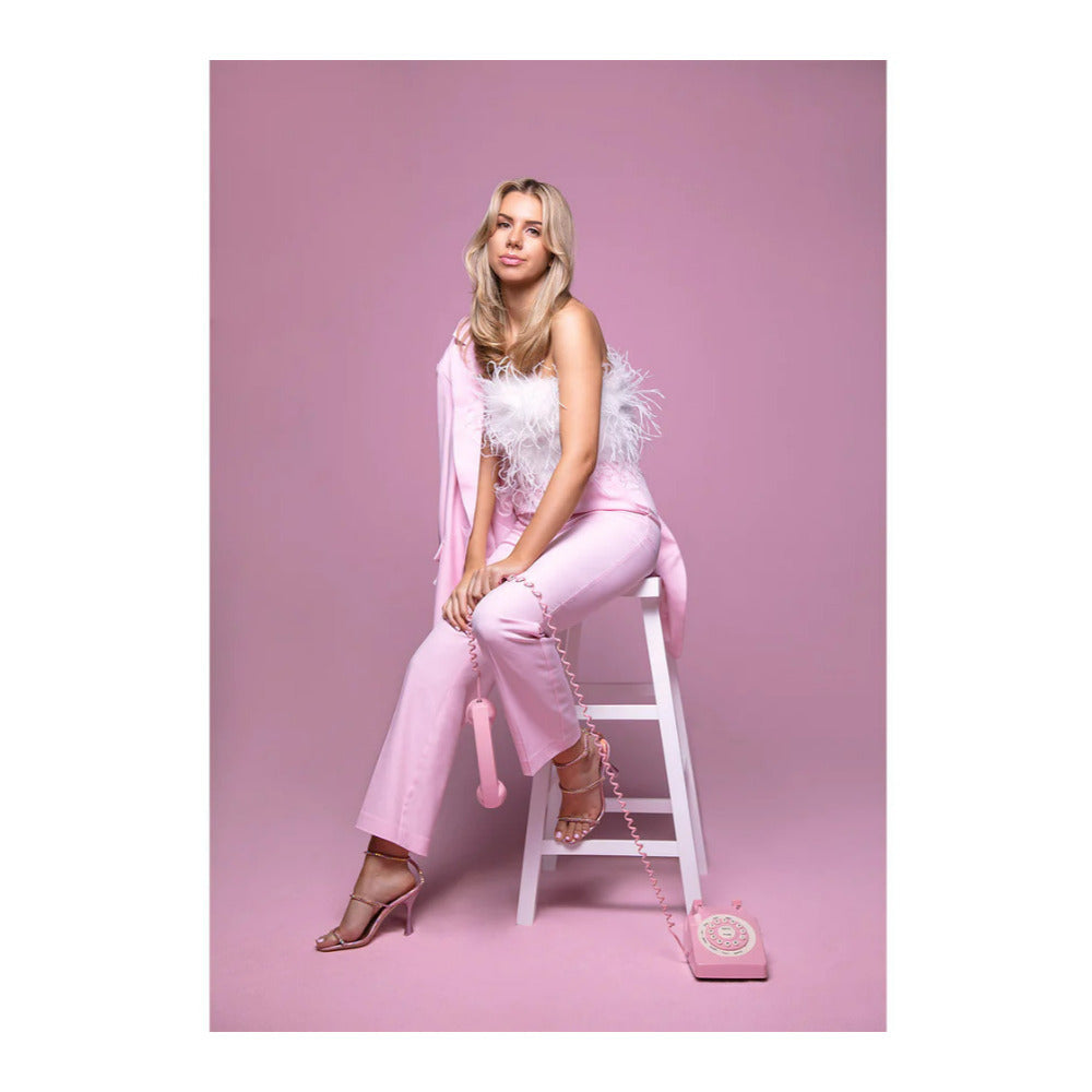 Westcott X-Drop Wrinkle-Resistant Backdrop, Perfect for Video Conferencing (Blush Pink, 5 x 7 Feet)